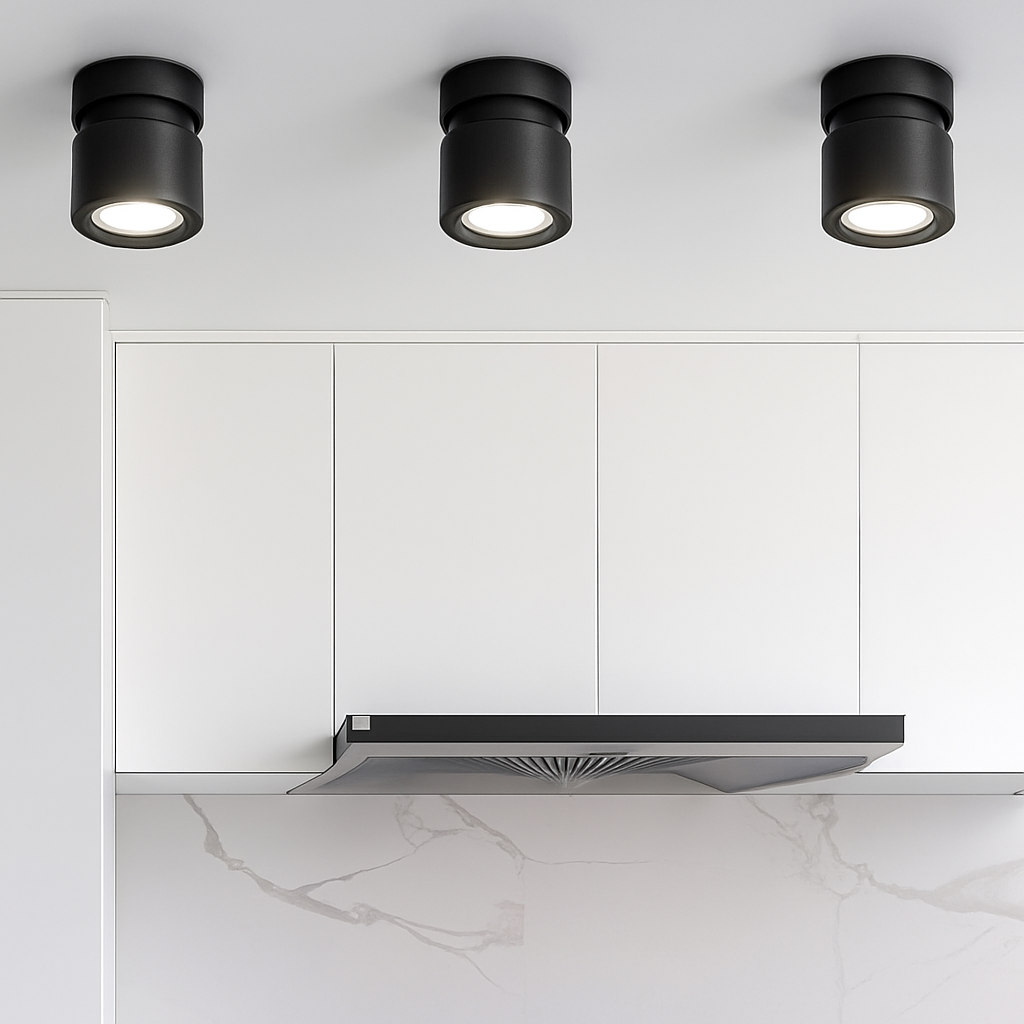 Spot led moderne 360° réglable en aluminium pour intérieur Samia Chant - Une Note Actuelle dans le Décor
