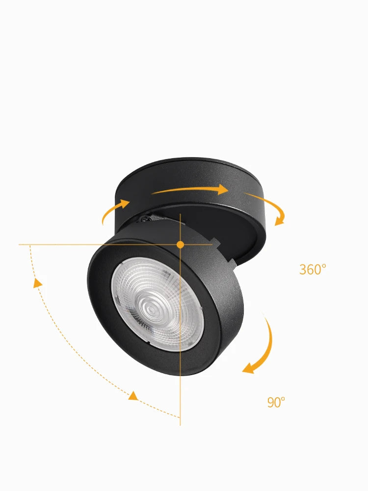 Spot led pliable encastrable en aluminium pour maison ou bureau Lise Rive - Caractère & Élégance dans le Décor