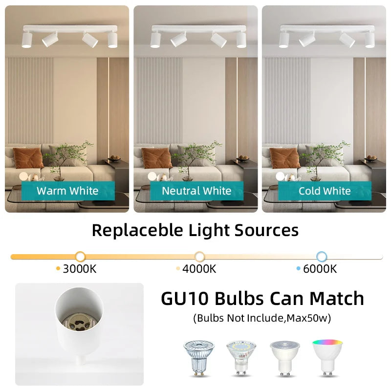 Spot — LED sur rail pour éclairage intérieur décoratif