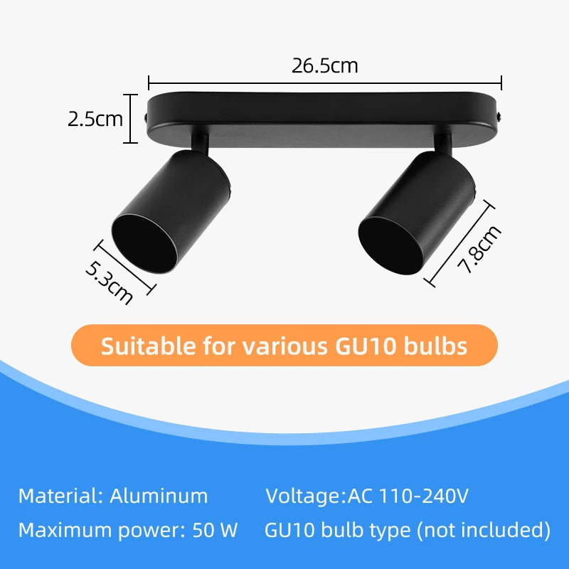Spot — LED sur rail pour éclairage intérieur décoratif