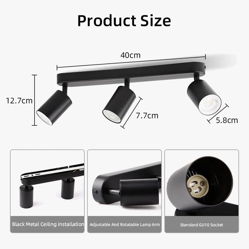 Spot — LED sur rail pour éclairage intérieur décoratif