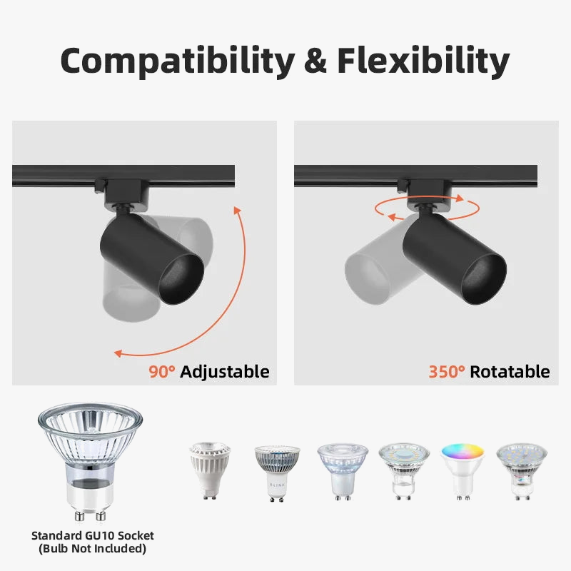 Spot — LED sur rail pour éclairage intérieur et décoration