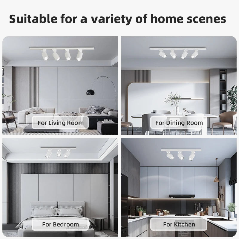 Spot — LED sur rail pour éclairage intérieur et décoration
