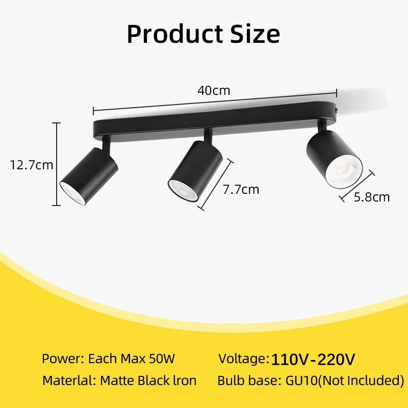 Spot — LED sur rail pour éclairage intérieur polyvalent