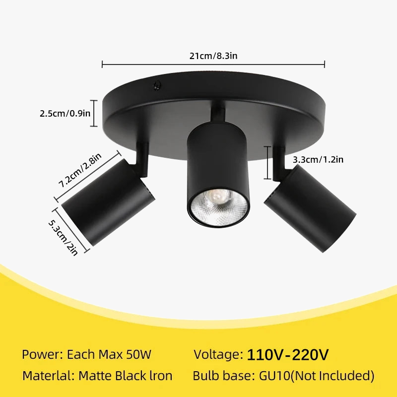 Spot — LED sur rail pour éclairage intérieur polyvalent