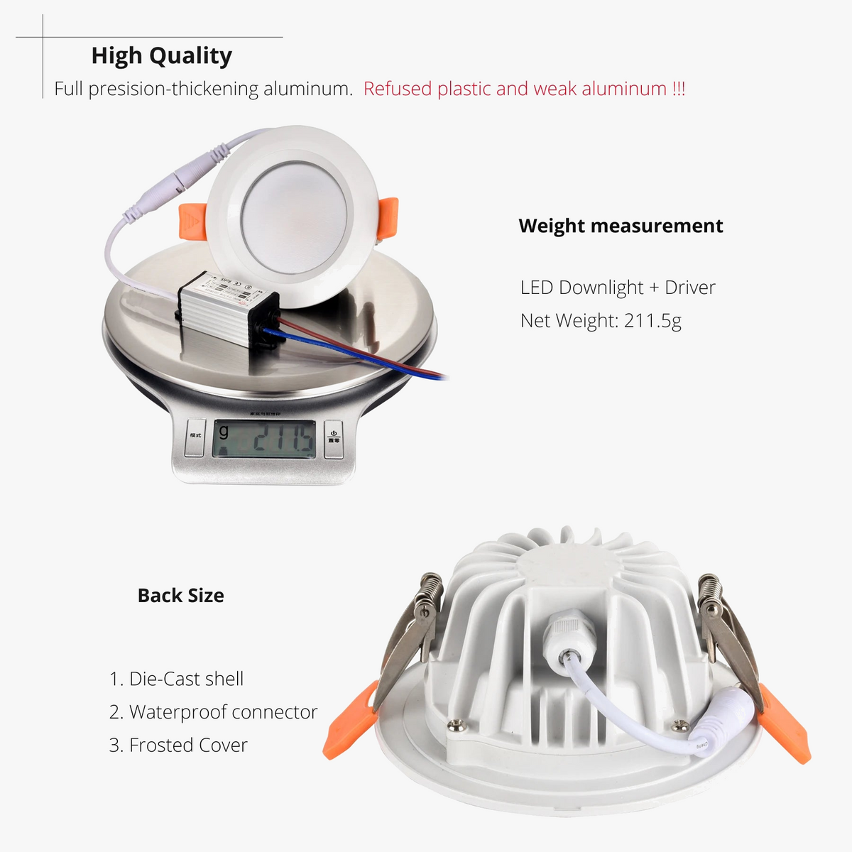 Spot — LED étanche ignifuge pour éclairage intérieur et extérieur