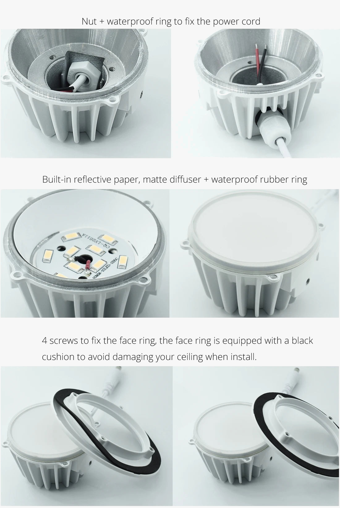 Spot — LED étanche ignifuge pour éclairage intérieur et extérieur
