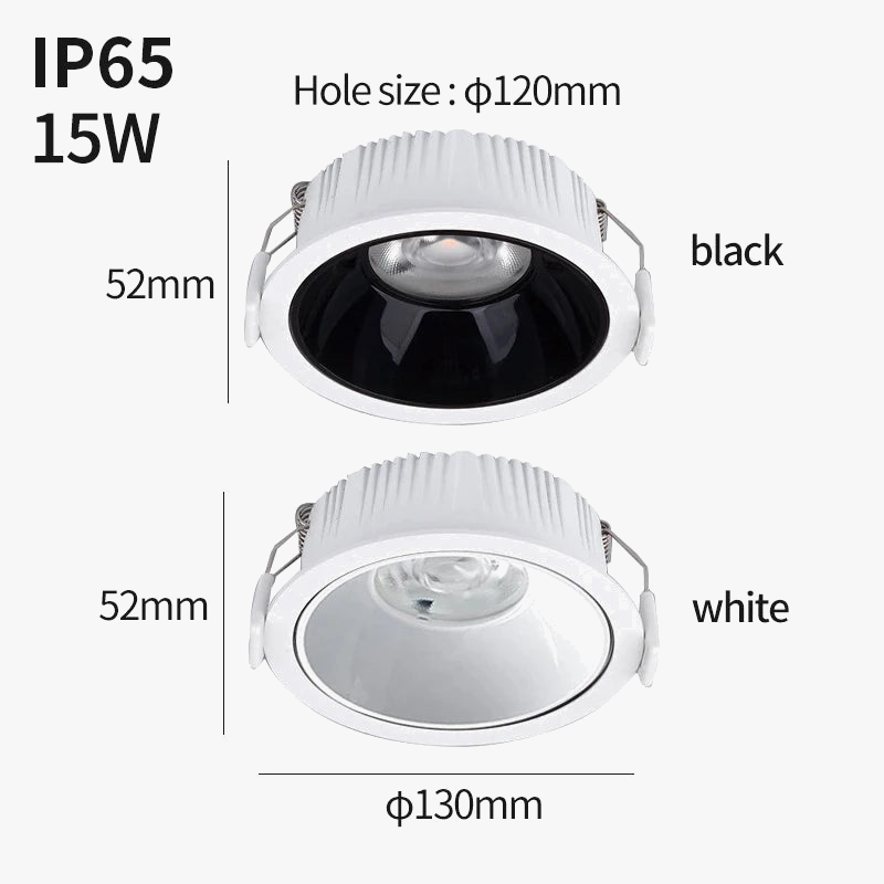 Spot led étanche résistant à l'humidité et au brouillard Constance Clairval en Aluminium - Une Présence Décorative Affirmée