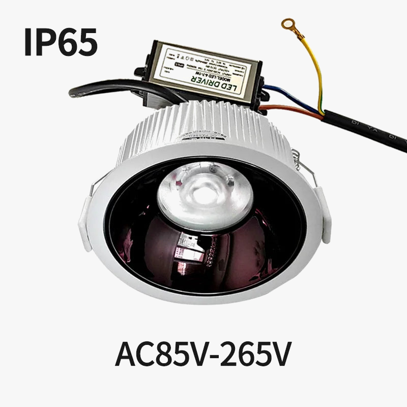 Spot led étanche résistant à l'humidité et au brouillard Constance Clairval en Aluminium - Une Présence Décorative Affirmée