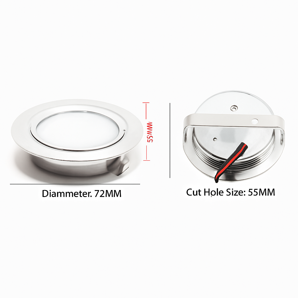 Spot — LED étanche ultra mince pour éclairage intégré intérieur extérieur