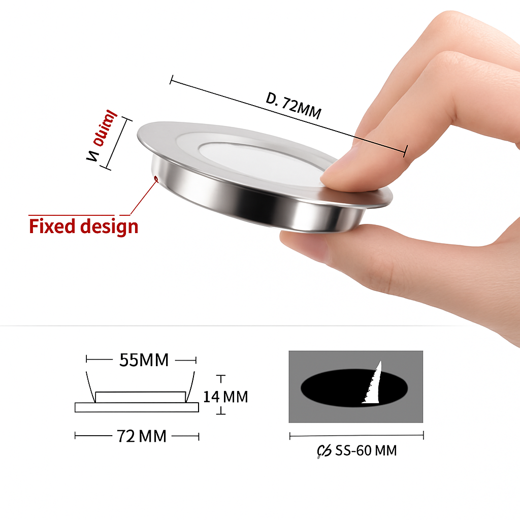 Spot — LED étanche ultra mince pour éclairage intégré intérieur extérieur
