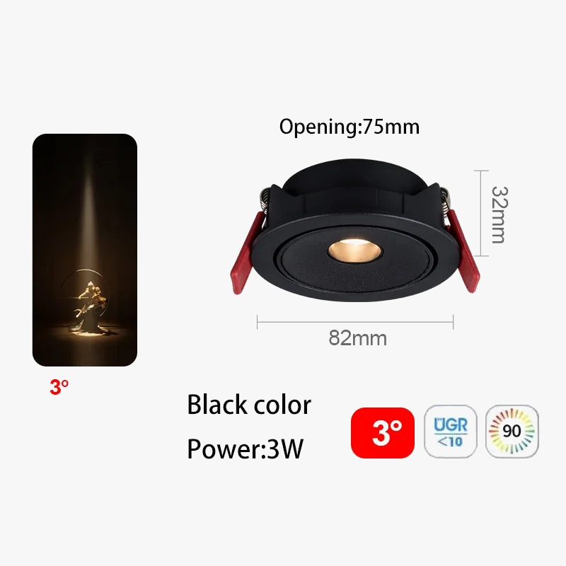 Spot led ultra fin à angle de faisceau pour éclairage intérieur Suzon Solstice en Aluminium - Une Présence Décorative Affirmée