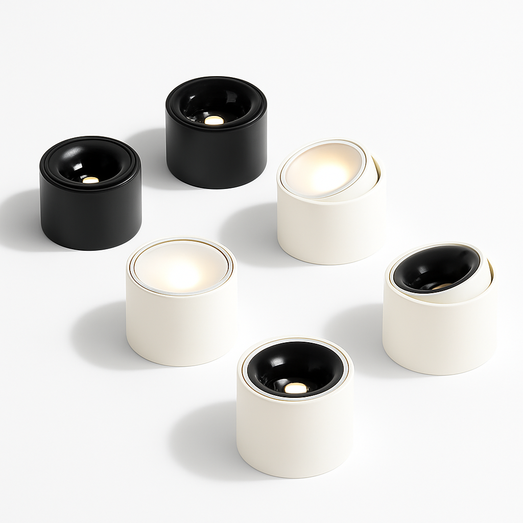 Spot led ultra mince en aluminium réglable anti éblouissement moderne Enora Détour - Une Note Actuelle dans le Décor