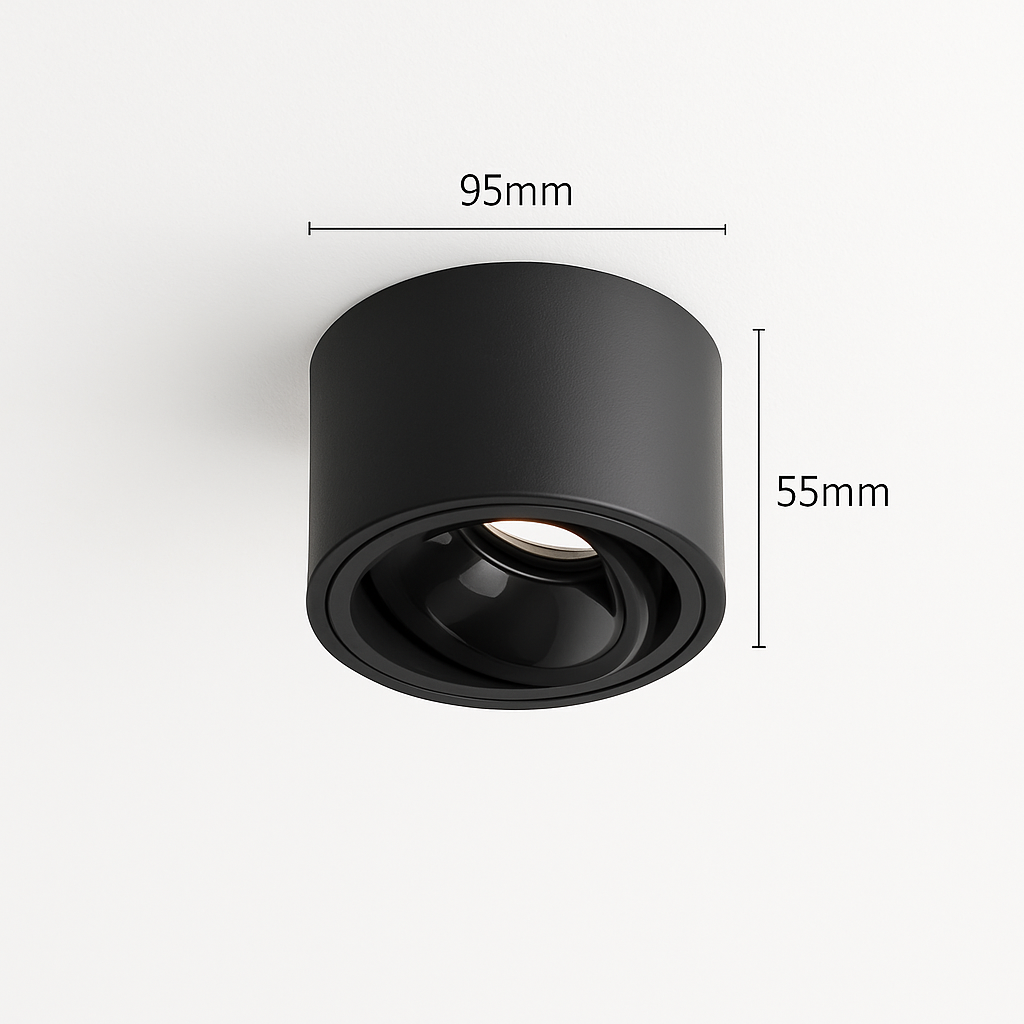 Spot led ultra mince en aluminium réglable anti éblouissement moderne Enora Détour - Une Note Actuelle dans le Décor