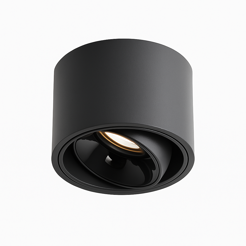 Spot led ultra mince en aluminium réglable anti éblouissement moderne Enora Détour - Une Note Actuelle dans le Décor