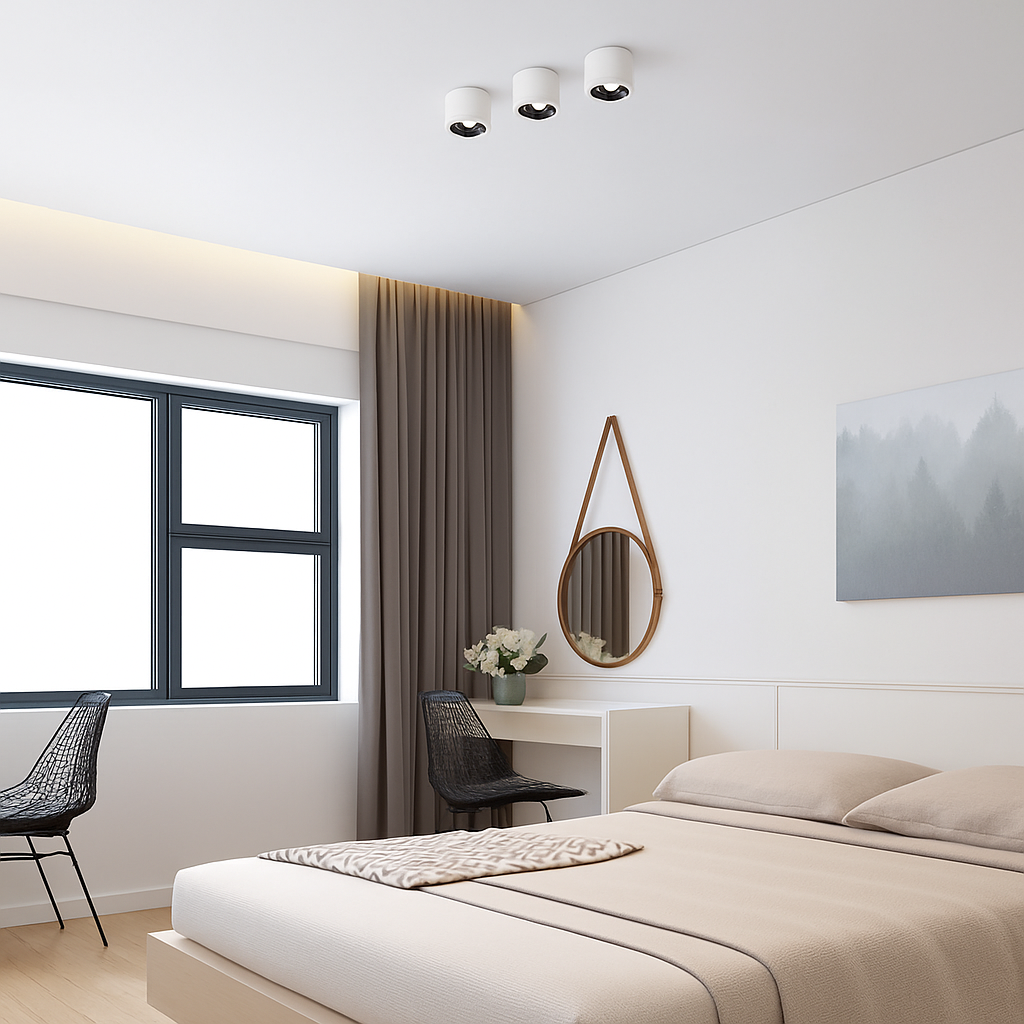 Spot led ultra mince en aluminium réglable anti éblouissement moderne Enora Détour - Une Note Actuelle dans le Décor