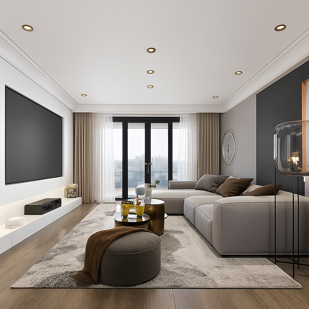 Spot lumineux LED encastrable avec technologie COB Ariane Rythme en Aluminium - Caractère & Élégance dans le Décor