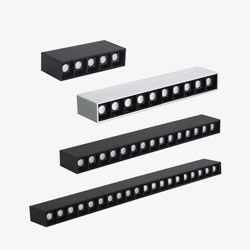 Spot moderne à LED linéaire en aluminium Élisa Rosée - Lignes Pures & Décor Structuré