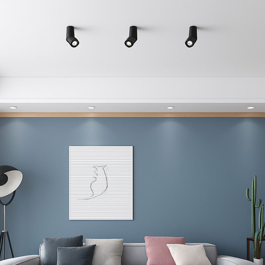 Spot moderne LED cylindrique amovible 90 degrés Maggy Cléa Prélude - Un Accent Géométrique Raffiné