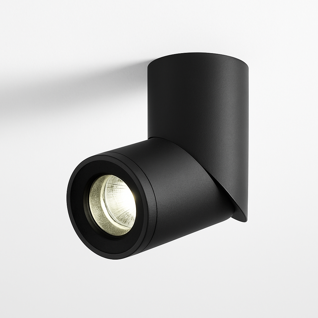 Spot moderne LED cylindrique amovible 90 degrés Maggy Cléa Prélude - Un Accent Géométrique Raffiné