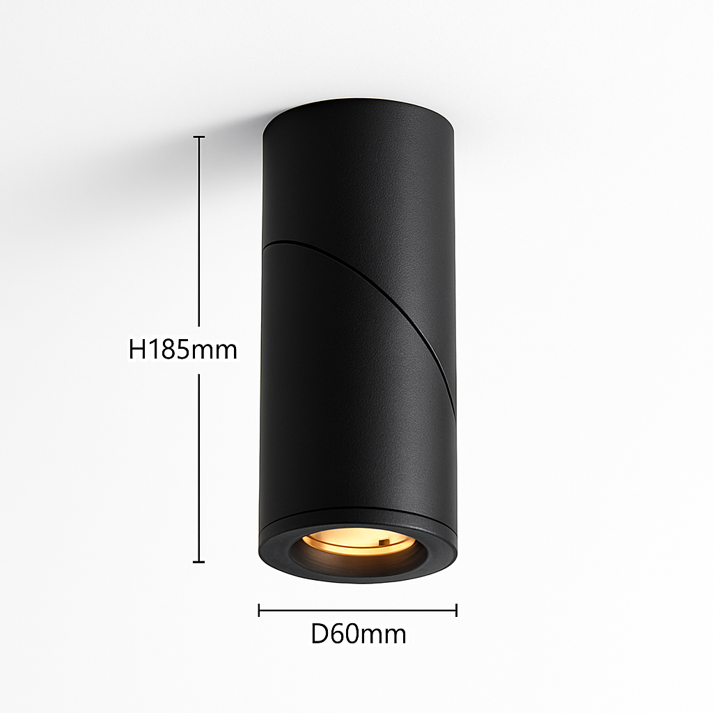 Spot moderne LED cylindrique amovible 90 degrés Maggy Cléa Prélude - Un Accent Géométrique Raffiné