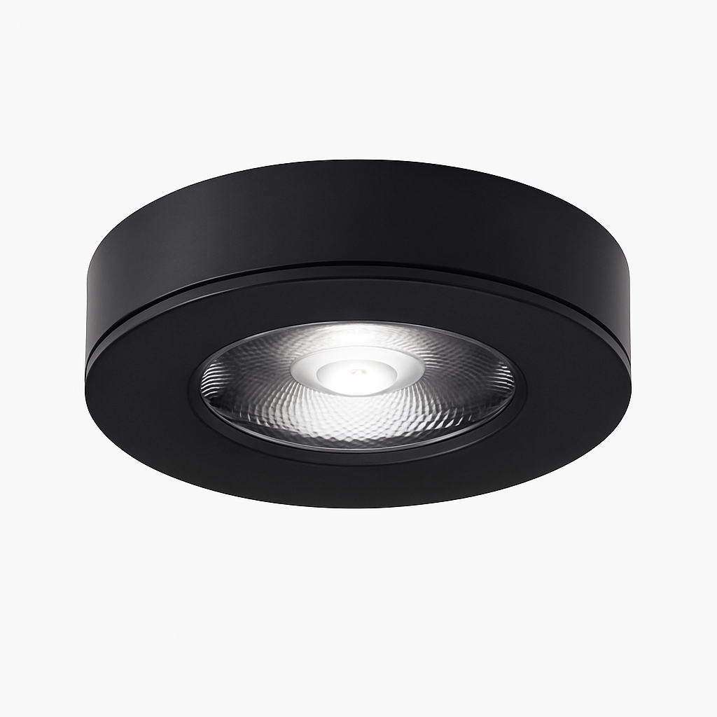 Spot moderne LED extra fin rond en aluminium Delma Romane Accord - Une Silhouette Tout en Rondeur