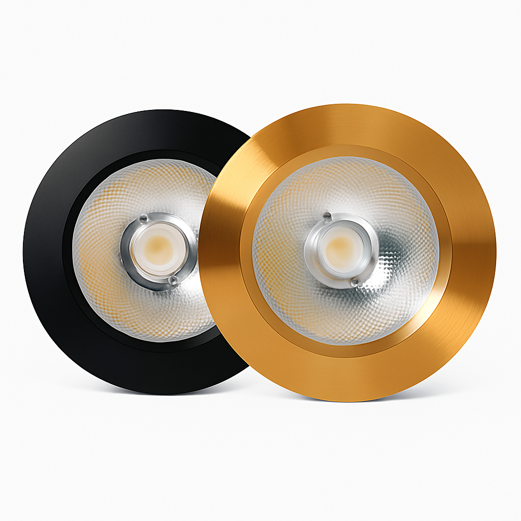 Spot moderne LED extra fin rond en aluminium Delma Romane Accord - Une Silhouette Tout en Rondeur