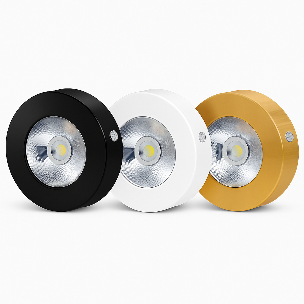 Spot moderne LED extra fin rond en aluminium Delma Romane Accord - Une Silhouette Tout en Rondeur