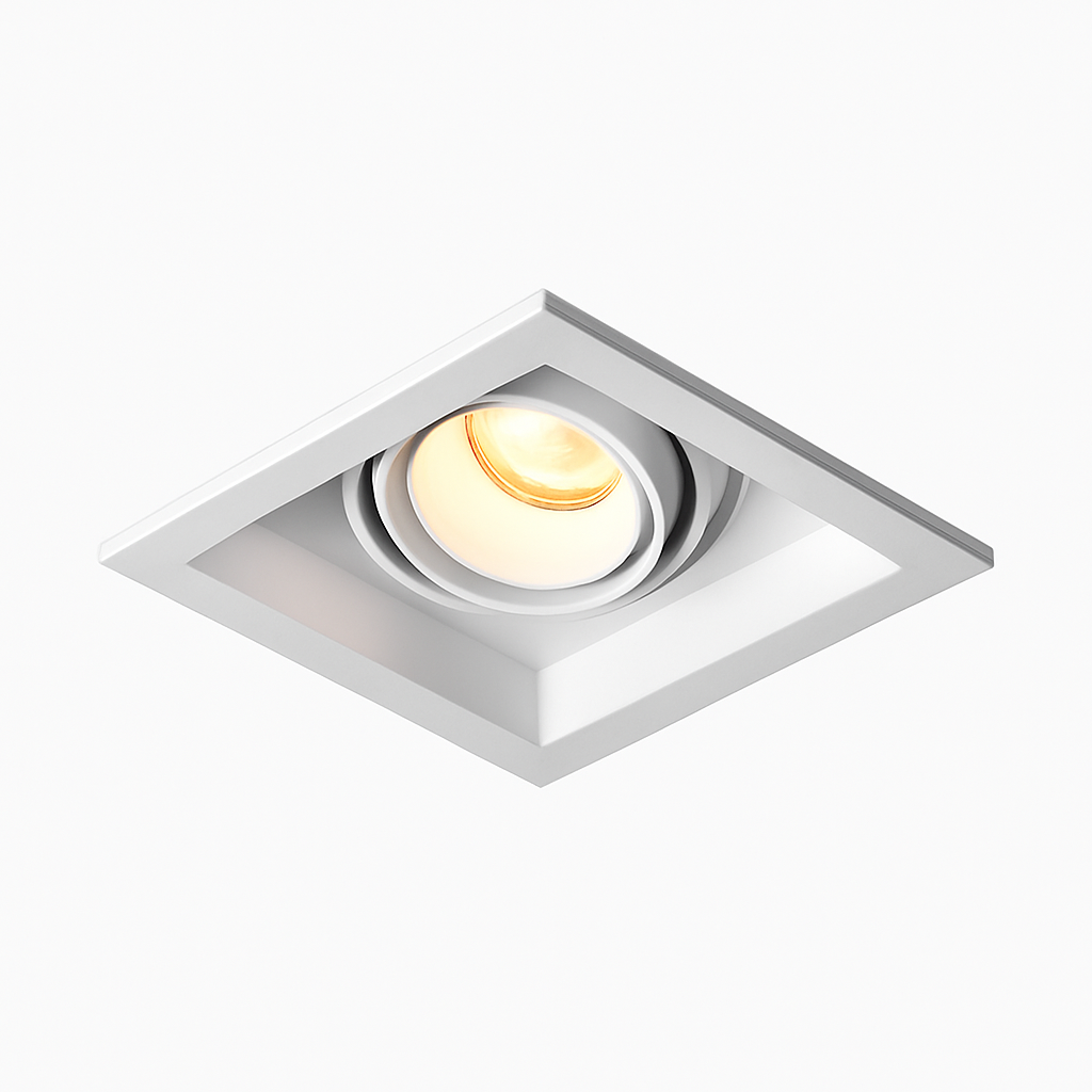 Spot moderne LED à focus réglable et forme encastrable carré Tiago Agathe Souffle - Un Accent Géométrique Raffiné