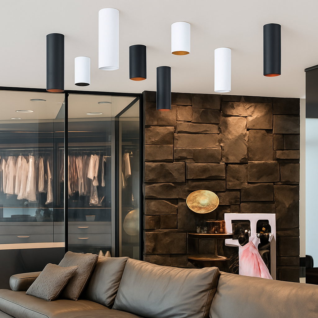 Spot moderne LED rond en aluminium Célia Concerto - Rondeur & Élégance dans le Décor