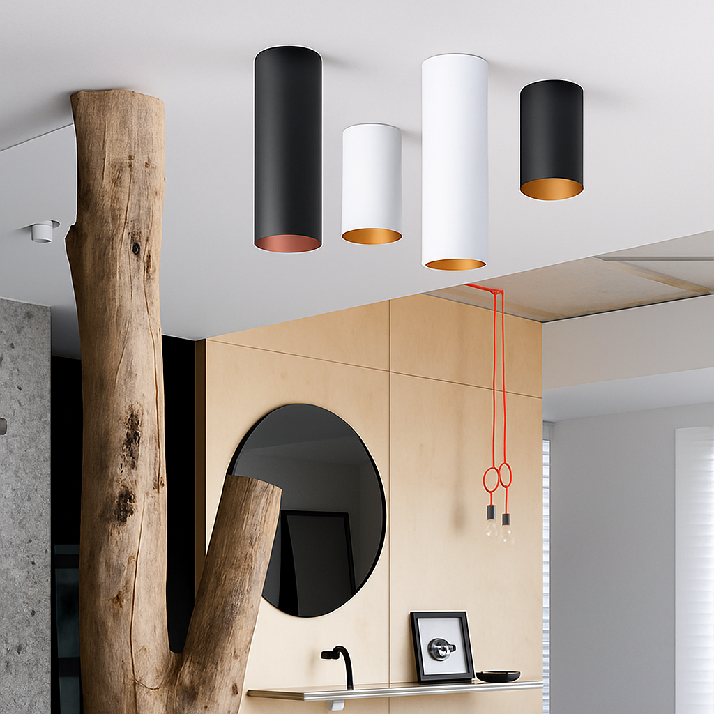 Spot moderne LED rond en aluminium Célia Concerto - Rondeur & Élégance dans le Décor