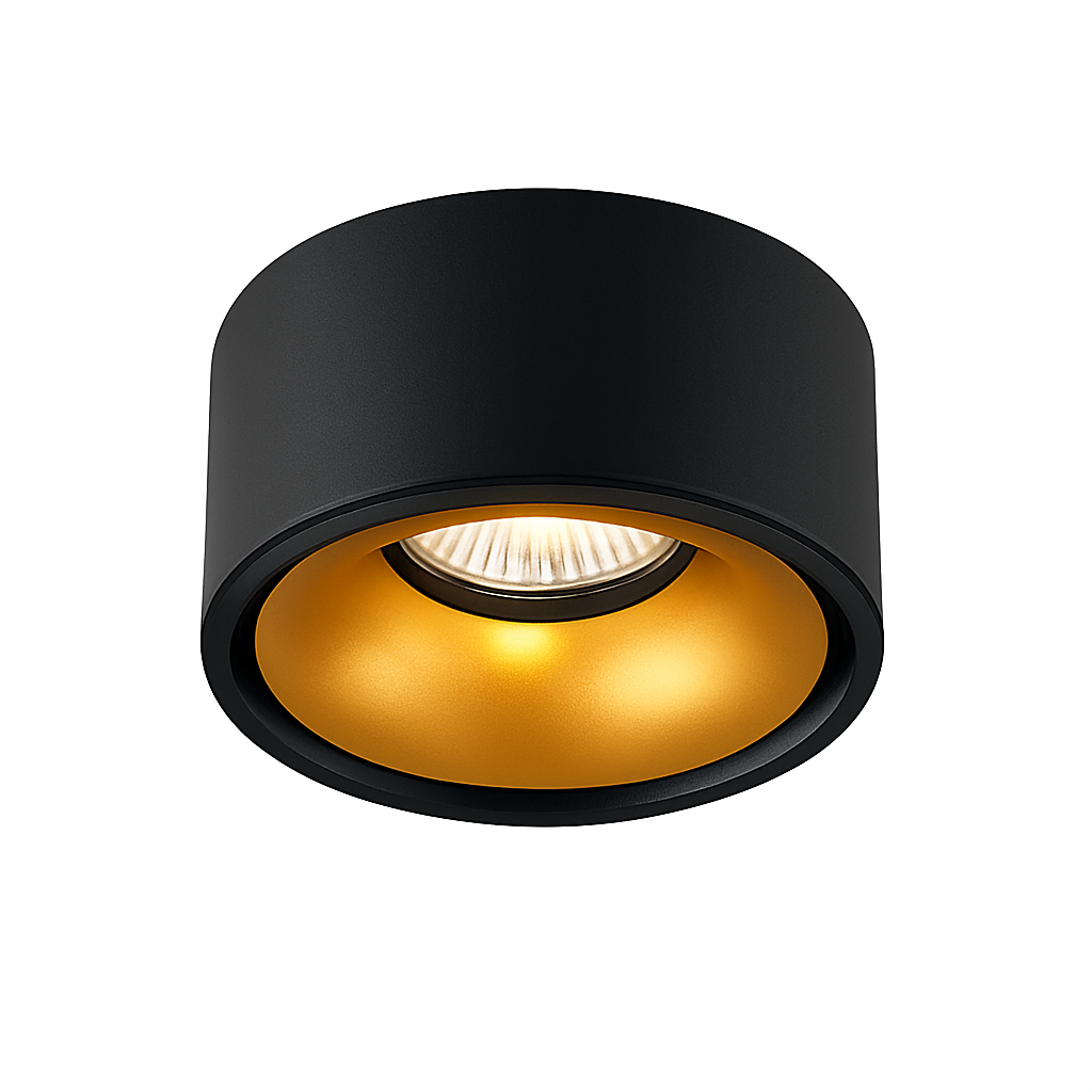 Spot moderne LED rond et encastrable en métal Lory César Chant - Formes Arrondies & Harmonie Visuelle