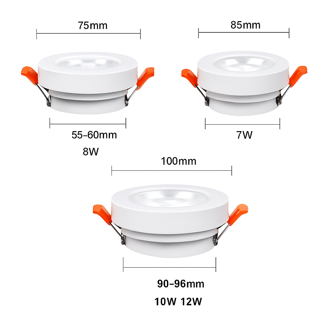 Spot — Moderne LED rond et orientable Slim