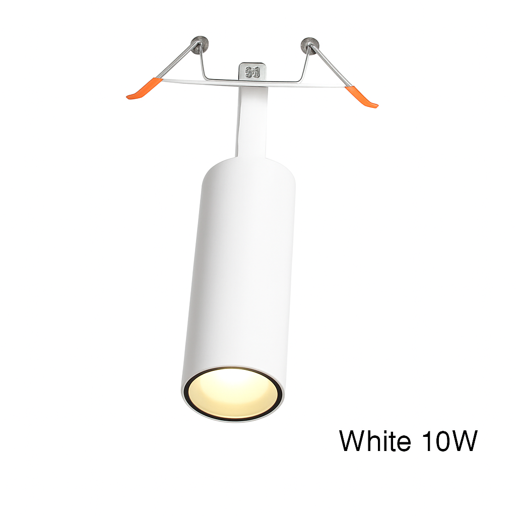 Spot — Plafond à LED tube directionnel blanc ou noir