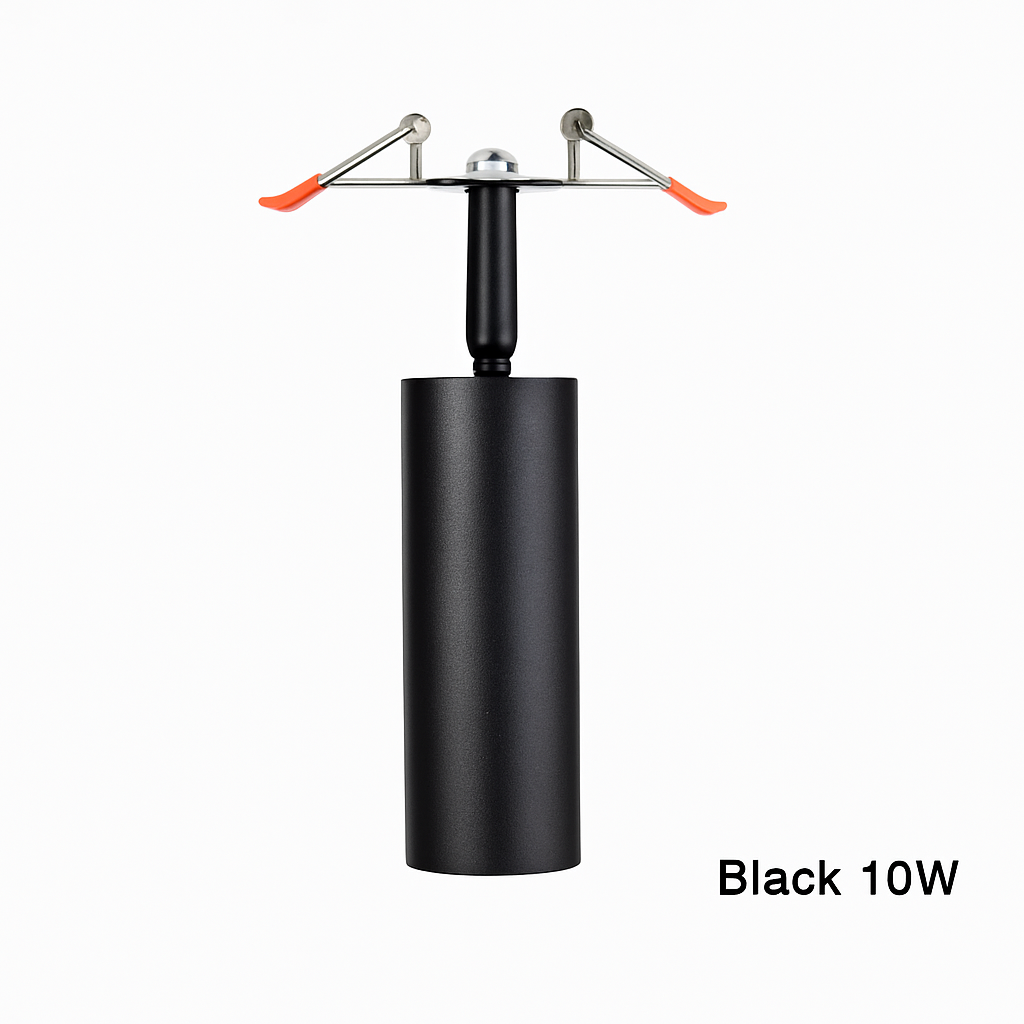 Spot — Plafond à LED tube directionnel blanc ou noir
