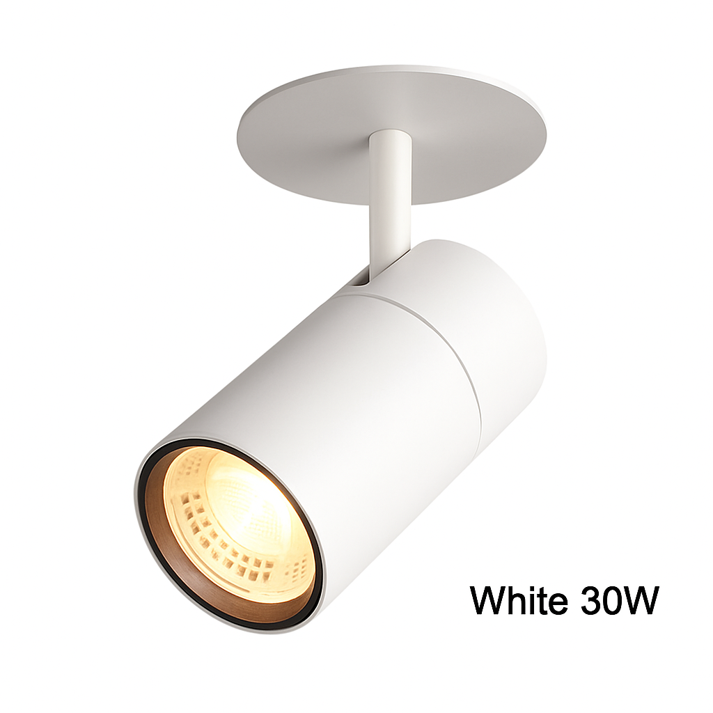 Spot — Plafond à LED tube directionnel blanc ou noir