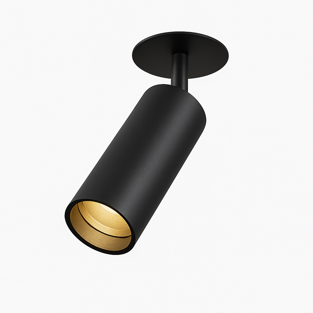 Spot — Plafond à LED tube directionnel blanc ou noir