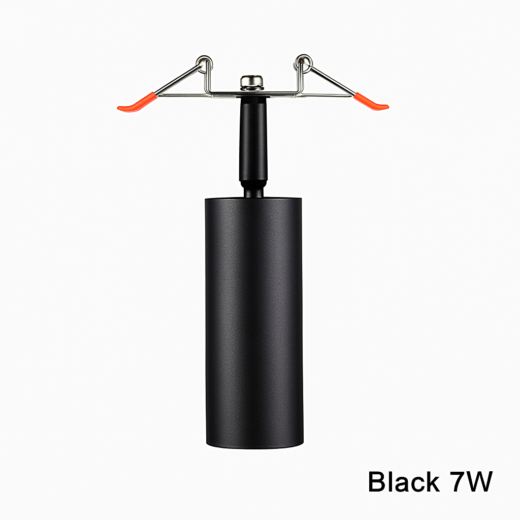 Spot — Plafond à LED tube directionnel blanc ou noir
