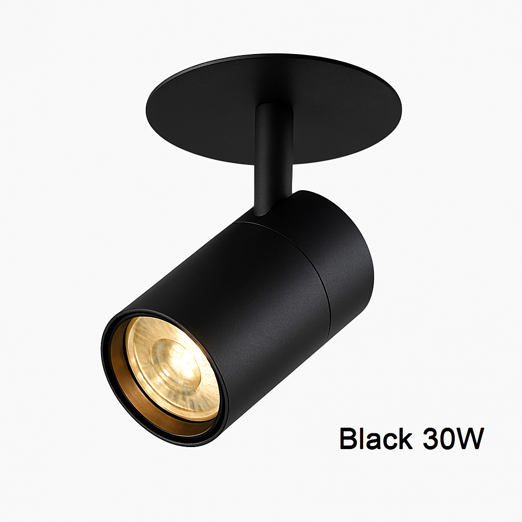 Spot — Plafond à LED tube directionnel blanc ou noir