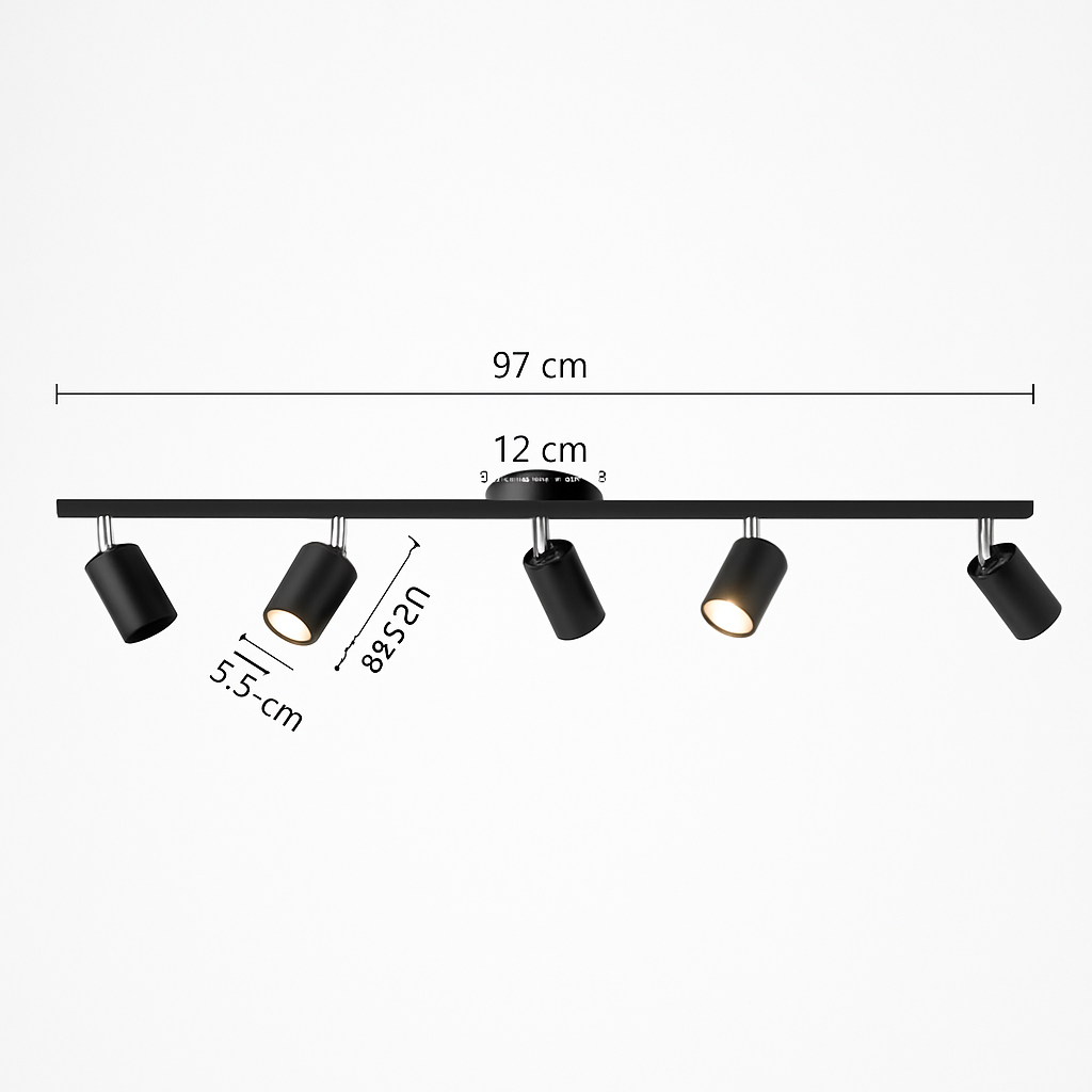 Spot — Plafond Salon Dressing Rail Éclairage Surface Chambre Vitrine