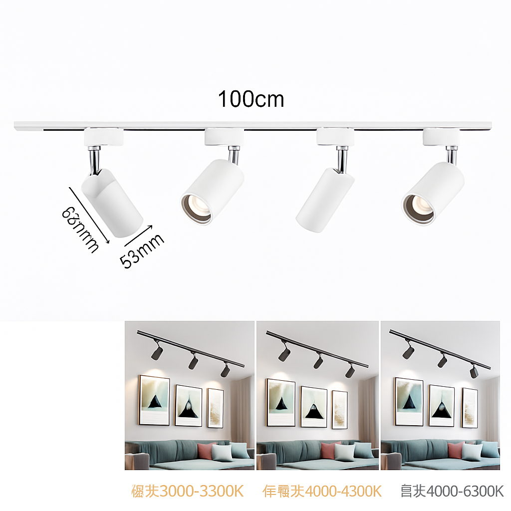 Spot — Plafond Salon Dressing Rail Éclairage Surface Chambre Vitrine