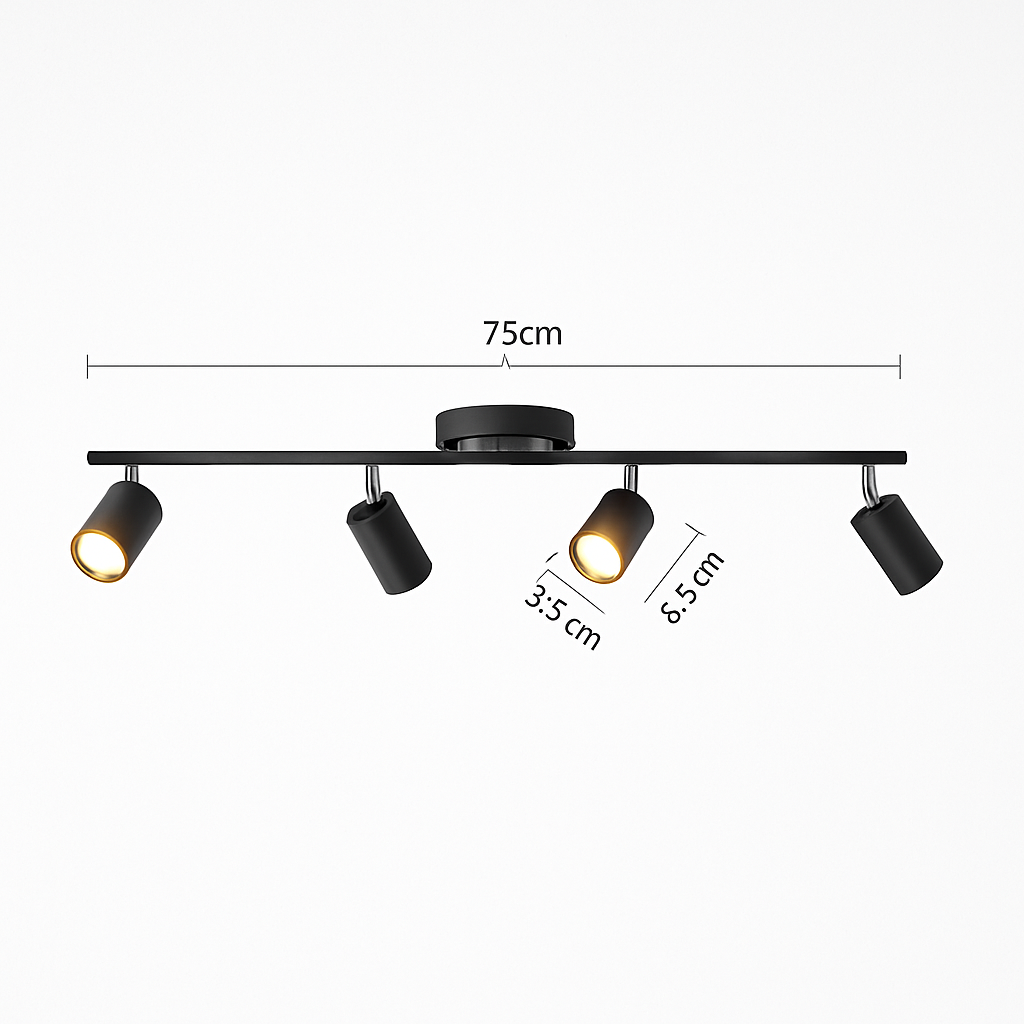 Spot — Plafond Salon Dressing Rail Éclairage Surface Chambre Vitrine