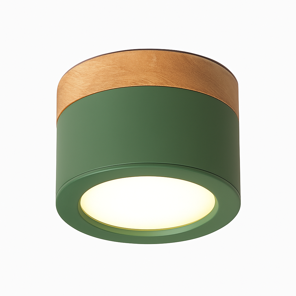 Spots LED cylindrique à base en bois Botimi Yuna Essor - Esprit Naturel & Décor Chaleureux