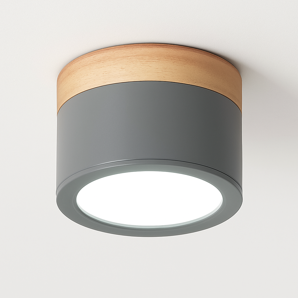 Spots LED cylindrique à base en bois Botimi Yuna Essor - Esprit Naturel & Décor Chaleureux
