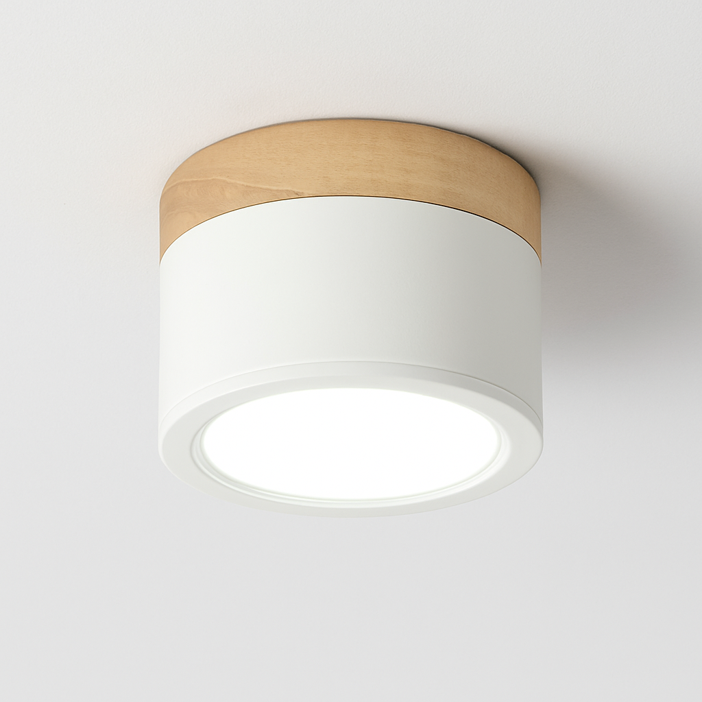 Spots LED cylindrique à base en bois Botimi Yuna Essor - Esprit Naturel & Décor Chaleureux