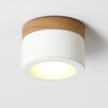 Spots LED cylindrique à base en bois Botimi Yuna Essor - Esprit Naturel & Décor Chaleureux