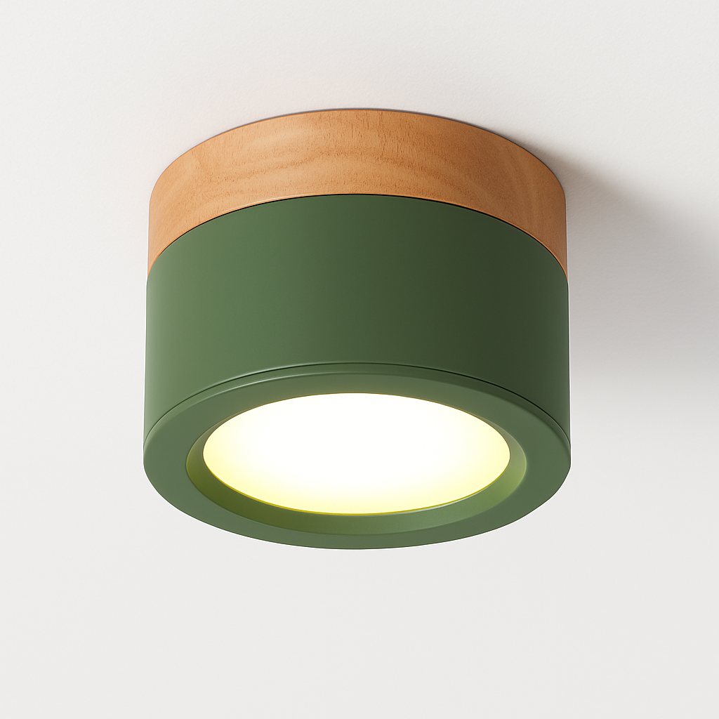 Spots LED cylindrique à base en bois Botimi Yuna Essor - Esprit Naturel & Décor Chaleureux
