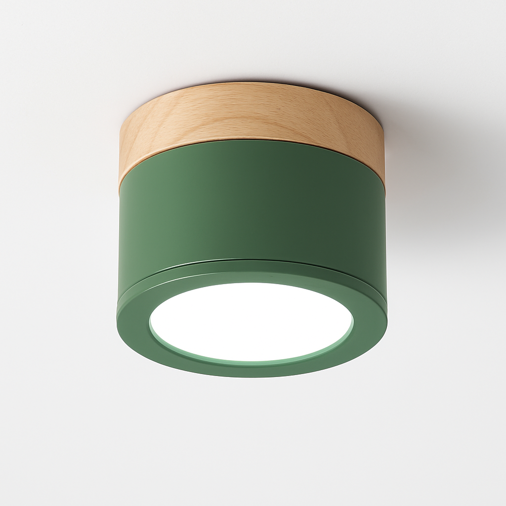 Spots LED cylindrique à base en bois Botimi Yuna Essor - Esprit Naturel & Décor Chaleureux
