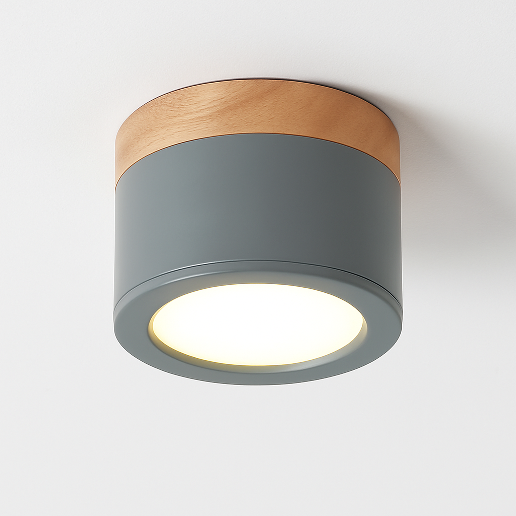 Spots LED cylindrique à base en bois Botimi Yuna Essor - Esprit Naturel & Décor Chaleureux