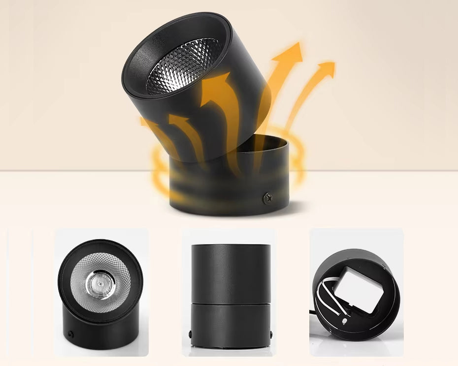 Spots LED orientables